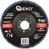 Geko Flap diskas ''CYRKON'' 125 mm P40 GEKO PREMIUM (10/200)