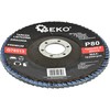 Geko atvartas diskas ''CYRKON'' 125mm P80 (G78513)