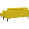 Sofa Sofos komplektas su pagalve Geltona Poliesteris