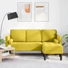 Sofa Sofos komplektas su pagalve Geltona Poliesteris