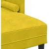Sofa Sofos komplektas su pagalve Geltona Poliesteris