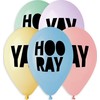 GoDan Gemar Premium Helium Hooray balionai, 13 colių/ 5 vnt.