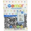 Gemar Chrome paslėpti sidabriniai balionai, AB50, 13 cm, 100 vnt.