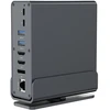 Gembird A-CF-COMBO15-01 USB Type-CF 15-in-1 daugiaportis adapteris (USB šakotuvas AF-jungtys v.2x2 + v.3x3, Type-CF + HDMIx2 + DisplayPort + PD + kortelių skaitytuvas + GigaLAN + 3,5 mm garso jungtis), pilkas