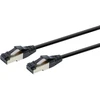 GEMBIRD PP8-LSZHCU-BK-0,5M S/FTP Kat. 8 LSZH patch laidas juodas 0,5m