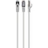 GEMBIRD PP6A-LSZHCU-W-1M patchcord RJ45 kat.6A SFTP LSZH 1m baltas