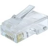 GEMBIRD LC-8P8C-002/100 LAN modulinis kištukas 8P8C kietam CAT6 LAN kabeliui 30U 100 vnt.