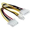 „Gembird Molex x2“ – ATX/EPS 4 kontaktų, 0,15 m, daugiaspalvis (CCPSU4)