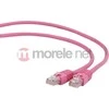GEMBIRD PP12-3M/RO Gembird patchcord RJ45, cat.5e, UTP, 3m, rožinė