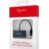 GEMBIRD UHB-CR3-02 Gembird kompaktiškas USB Type-C SDXC kortelių skaitytuvas, OTG, juodas