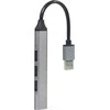 GEMBIRD 4-port USB HUB USB3 x 1 port USB2 x 3 jungtys sidabrinis