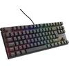 Klaviatūra žaidimams GENESIS THOR 303 TKL DE su pašvietimu RGB mechaninė BROWN Juoda HOT SWAP