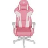 Genesis Gaming Chair Nitro 710 Atlošo apmušalų medžiaga: Eko oda, Sėdynės apmušalų medžiaga: Eko oda, Pagrindo medžiaga: Nailonas, Ratukų medžiaga: Nailonas su CareGlide danga | Rožinė/Baltas