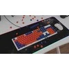 Klaviatūra Genesis Lead 300 tamsiai mėlyna Double Shot Keycaps