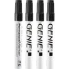 Genie GIE P- Marker Rund- Spitze Metallic schw. 4 Stk.