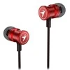 Ausinės Genius HS- M316 ausinės su mikrofonu, be kabelio tūrio reguliavimo, raudona, 2.0, austinė, 3,5 mm lizdas
