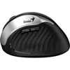 Genius Pelė Ergo 8250S, 1600DPI, 2,4 [GHz], optinė, 6 klasė, belaidė, juoda ir sidabrinė, 1 vnt AA, vertikali