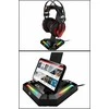 Genius GX-UH100 Stojak na ausinės su podświetleniem RGB, juoda