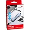 USB (3.0) hub 4-port, UH-545, pilka, Genius, 3x USB 3.0, 1x RJ45