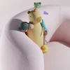Asobu - Bestie Capybara - 460 ml termo butelis su šiaudeliu
