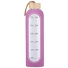 Gertuvė Buteliukas szklana KiCA Hydro Glass 1000 ml - violetinė