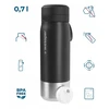 Gertuvė „Wessper B2“ nerūdijančio plieno „Actitex™“ filtro butelis, 700 ml, juodas (WES276-700-BK_K)