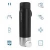 Gertuvė Wessper Filtruojantis butelis Wessper B2 STAINLESS STEEL Actitex™ 1000ml Juodas (WES276-1000-BK_K)