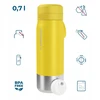 Gertuvė Wessper Filtravimo butelis B2 STAINLESS STEEL Actitex™ 700 ml geltonas (WES276-700-YL_K)