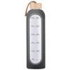 Gertuvė KiCA Buteliukas szklana Hydro Glass 1000 ml - pilka