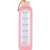 Gertuvė Krups Buteliukas szklana KiCA Hydro Glass 1000 ml - rožinė.