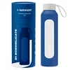 Gertuvė Wessper stiklinis butelis B1 borosilikatinis 500 ml tamsiai mėlynas (WES260-500-NB-NEW)