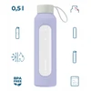 Gertuvė Wessper Stiklinis butelis Wessper B1 borosilikatinis 500 ml levandų (WES260-500-VI-NEW)