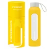 Gertuvė Wessper Stiklinis butelis Wessper B1 borosilikatinis 500 ml Sun (WES260-500-YL-NEW)