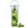 Gertuvė Vialli Design Dvisienis butelis su arbatinuku Fuori 350 ml mėtinė 30190