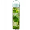 Gertuvė Vialli Design Stiklinis vandens butelis Fuori 540 ml mėtinė 30251