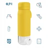 Gertuvė Wessper B2 GLASS Actitex™ filtro butelis 700 ml, geltonas (WES270-700-YL_K)