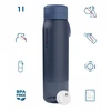 Gertuvė Wessper B2 TRITAN Actitex™ filtro butelis, 1000 ml, mėlynas (WES273-1000-BL_K)