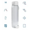 Gertuvė Wessper Buteliukas filtrująca B2 TRITAN Actitex™ 1000ml Baltas (WES273-1000-WH_K)