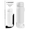 Gertuvė Wessper B2 GLASS Actitex™ filtro butelis 700 ml, baltas (WES270-700-WH_K)