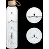 Gertuvė Wessper Wessper „Activemax Crystalline“ 1 l stiklinis motyvacinis butelis