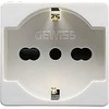 Gewiss Lizdas 2P+E Italijos/Vokietijos standartas 16A 250V baltas (GW20246)