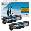 G&G kompatybilny toner su HP CE285A, CB435A, CB436A, CE278A, Canon CRG128, 7, NT-PH435LCU, juodas, 3000s