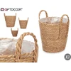 Gift Decor Giftdecor ESPARTO austi krepšeliai su rankenomis, 3 vnt