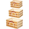 Gift Decor Giftdecor Medinės dekoratyvinės vaivorykštės rašto dėžutės VAVORYKŠTĖS, 3 vnt