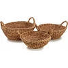 Gift Decor Dovanų dekoras Giftdecor Apvalūs jūros žolių krepšeliai GOW, 3 vnt.