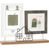 Nuotraukų rėmelis Gift Decor rėmas Namo rėmas 2 nuotraukoms, stovimas, metalinis ir MDF