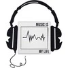 GiftWorld MUSIC IS MY LIFE jungiklio lipdukas
