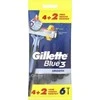 Gillette Mėlyna 3 vienkartinis skustuvo peiliukas 6 U