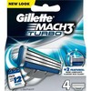 Gillette Mach 3 Turbo žinynas HD Siuvamųjų mašinų kasetė 4 vnt.