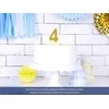 PartyDeco Gimtadienio žvakutė nr 6 auksinė blizganti 7cm